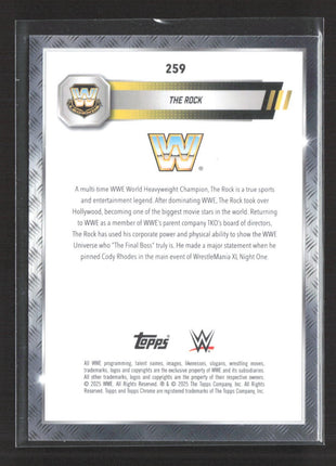 2025 Topps Chrome WWE - The Rock #259 Image Variation