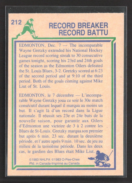 1983-84 O-Pee-Chee - Wayne Gretzky #212