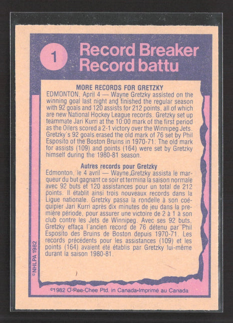 1982-83 O-Pee-Chee - Wayne Gretzky #1