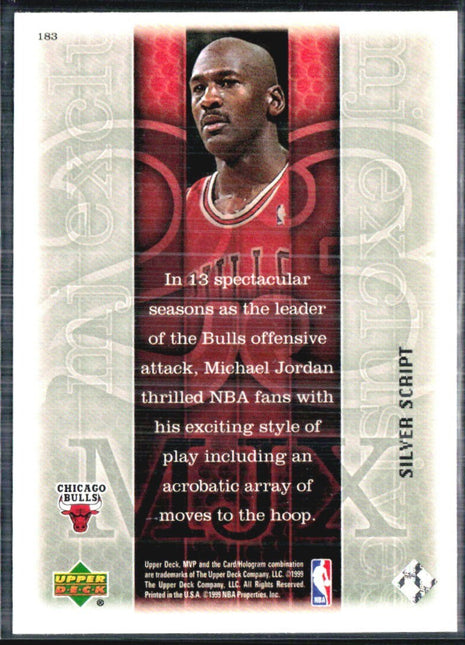 1999-00 Upper Deck MVP - MJ Exclusives Michael Jordan #183