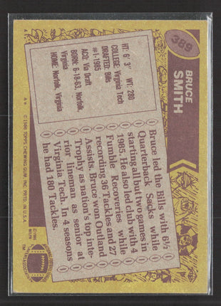 1986 Topps - Bruce Smith #389 (RC)