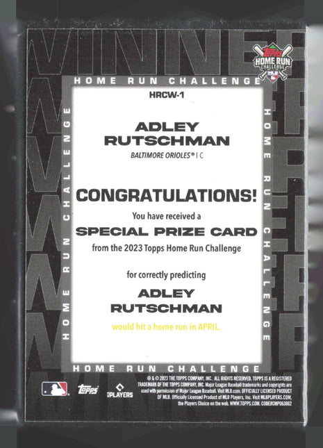 2023 Topps Series 2 - Adley Rutschman #HRCW-1 Home Run Challenge /334