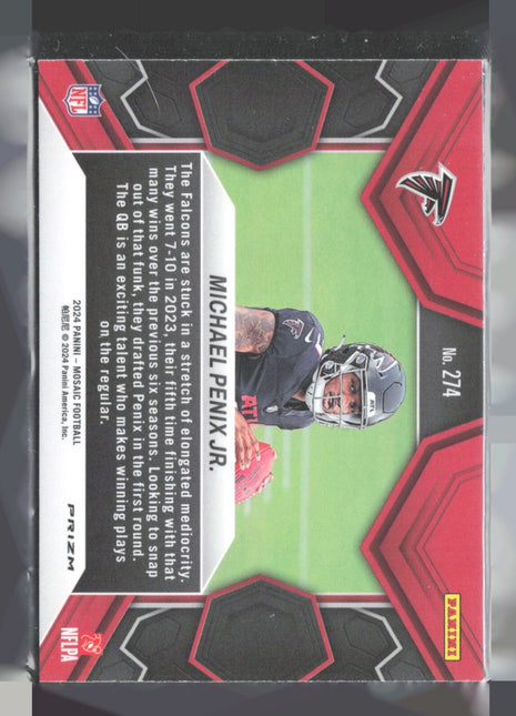 2024 Panini Mosaic - NFL Debut Michael Penix Jr. #274 (RC) Silver