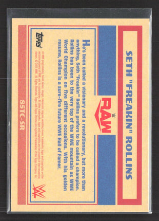 2025 Topps Chrome WWE - 1985 Topps Current Seth Rollins #85TC-SR Orange /25