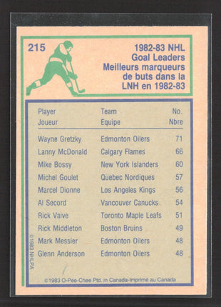1983-84 O-Pee-Chee - Wayne Gretzky #215