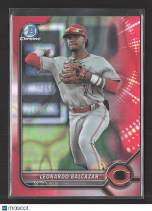 2022 Bowman Draft - Chrome Leonardo Balcazar #BDC-91 Red Wave (RC) /5