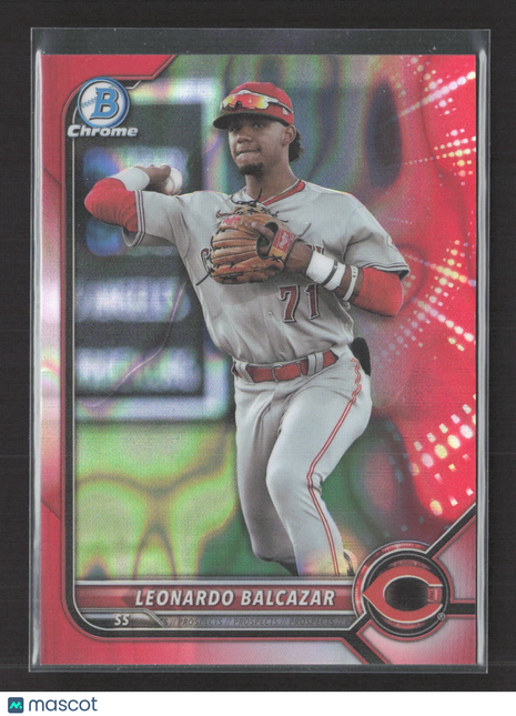 2022 Bowman Draft - Chrome Leonardo Balcazar #BDC-91 Red Wave (RC) /5