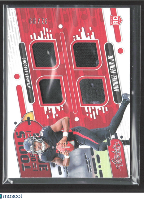 2024 Panini Absolute Tools of the Trade Triple Relic Michael Penix #TOTT-MPJ /99