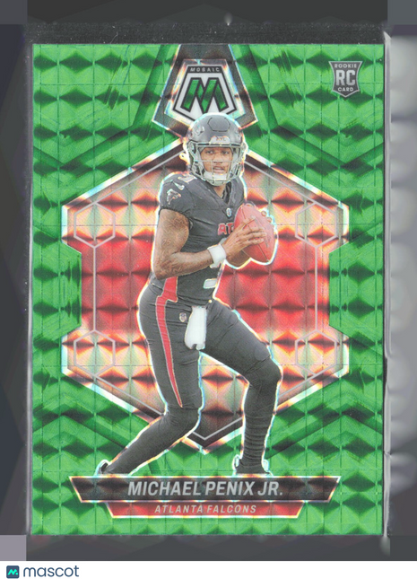 2024 Panini Mosaic - Rookies Michael Penix Jr. #308 Green Mosaic Prizm (RC)