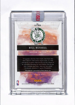 2020-21 Panini Origins - Legendary Autographs Bill Russell #LA-BRS /49 Auto