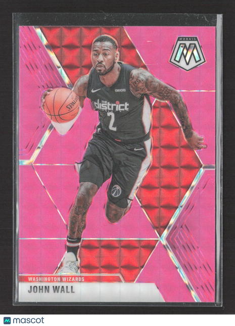 2019-20 Panini Mosaic - John Wall #122 Pink Prizm /10