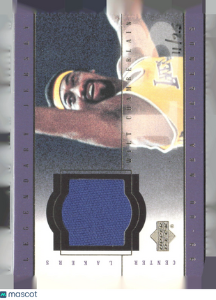 2000-01 UD NBA Legends - Legendary Jersey Wilt Chamberlain Gold /25 #WC-G