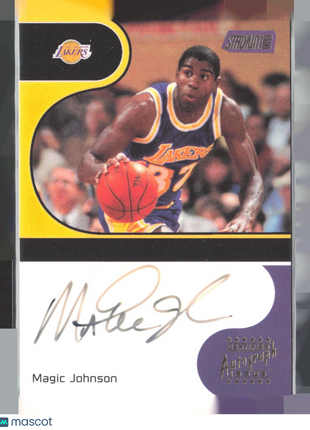 2001 Stadium Club Magic Johnson Auto #LS-MJ