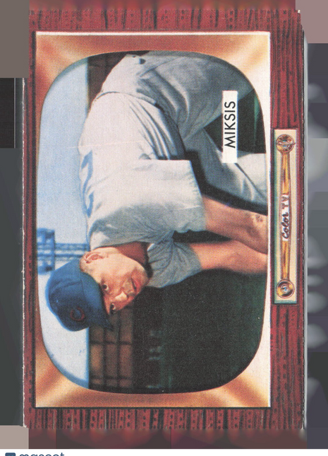 1955 Bowman - Eddie Miksis #181