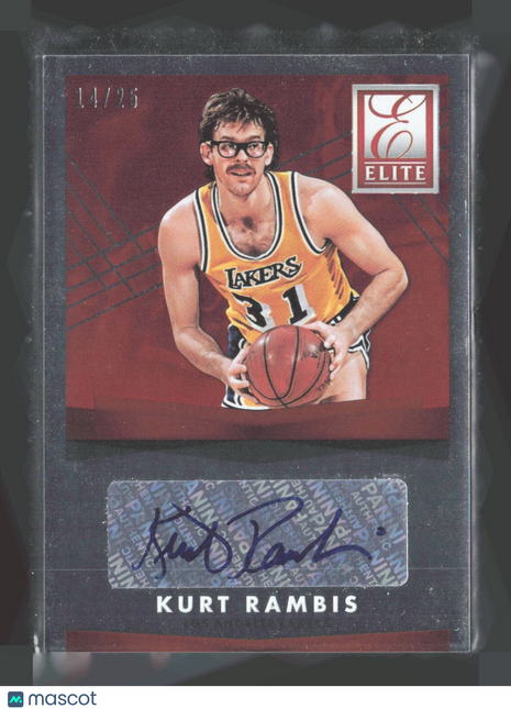 2015-16 Panini Donruss - Elite Signatures Kurt Rambis #ES-KR /25 Auto