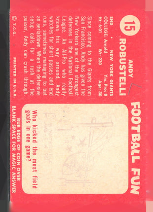 1958 Topps - Andy Robustelli #15