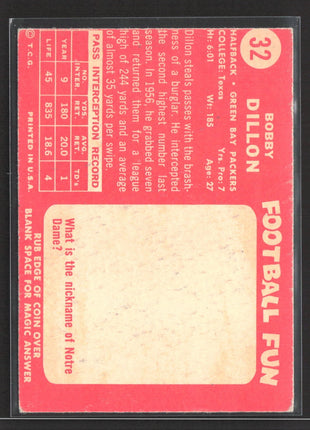 1958 Topps - Bobby Dillon #32