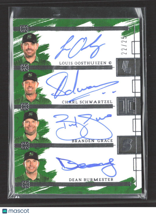 2024-25 Panini Impeccable Oosthuizen Schwartzel Grace Burmester Auto /25