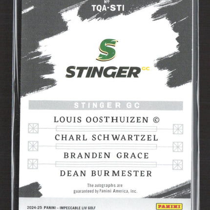 2024-25 Panini Impeccable Oosthuizen Schwartzel Grace Burmester Auto /25