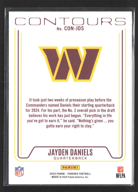 2024 Panini Phoenix - Contours Jayden Daniels #CON-JDS (RC)