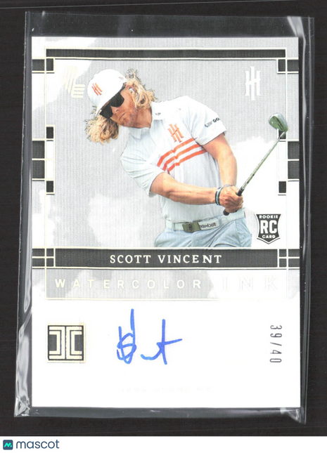 2024-25 Panini Impeccable Scott Vincent Watercolor Ink Rc Auto /40 #WC-SVC