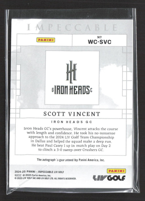2024-25 Panini Impeccable Scott Vincent Watercolor Ink Rc Auto /40 #WC-SVC
