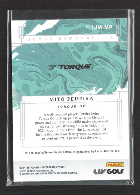 2024-25 Panini Impeccable Mito Pereira Jumbo Relic Rc /99 #IJM-MP
