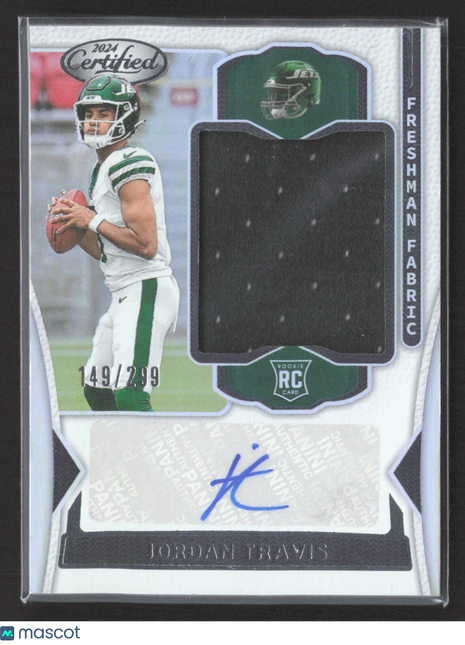2024 Certified Freshman Fabric Mirror Jordan Travis #FMS-JTS /299 Rc Jersey Auto
