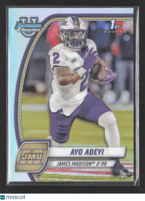 2024 Bowman University Chrome Ayo Adeyi 1st Refractor #18