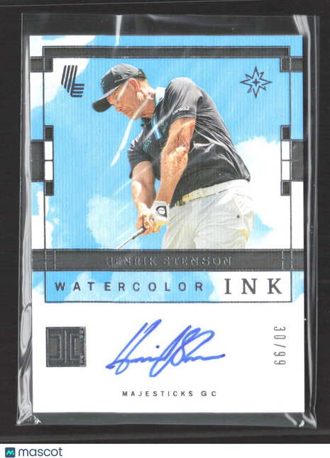 2024-25 Panini Impeccable Henrik Stenson Watercolor Ink Auto /99 #WC-HST