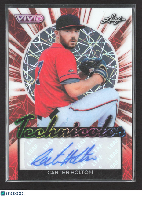 2024 Leaf Vivid Technicolor Carter Holton Rc Auto 1/1 #T-CH1