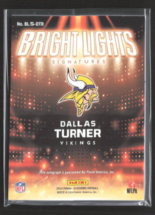 2024 Panini Illusions - Bright Lights Dallas Turner #BLS-DTR /75 Rc Auto