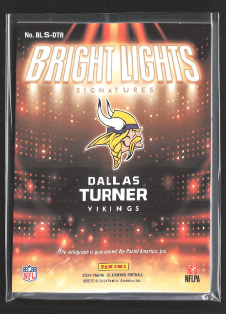 2024 Panini Illusions - Bright Lights Dallas Turner #BLS-DTR /75 Rc Auto
