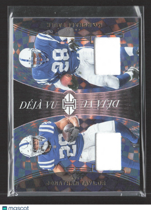 2024 Panini Illusions - Déjà Vu Jonathan Taylor Marshall Faulk #DV-COL Jersey
