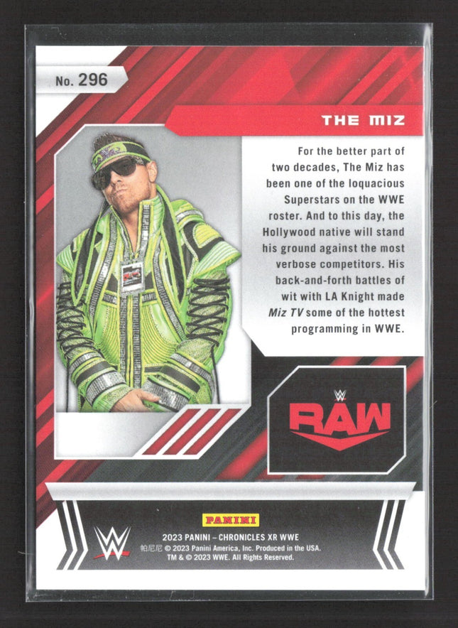 2023 Panini Chronicles WWE - Xr The Miz #296 Cracked Ice /25