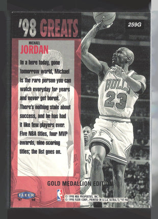 1997-98 Fleer Ultra - '98 Greats Michael Jordan #259 Gold Medallion