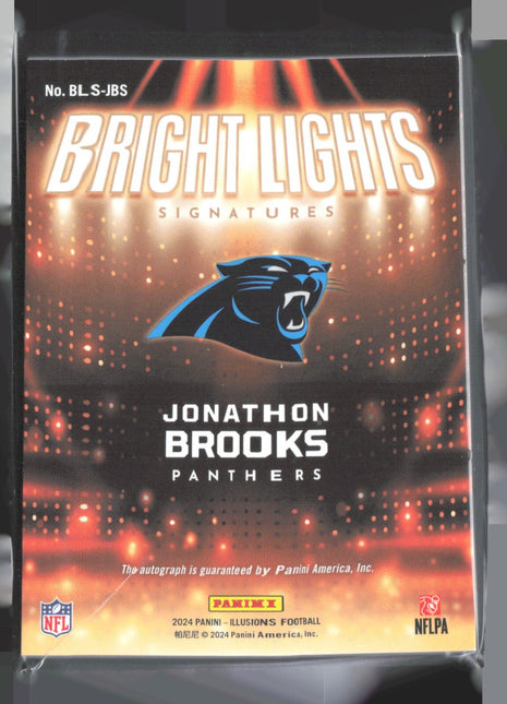 2024 Panini Illusions - Bright Lights Auto Jonathon Brooks #BLS-JBS /299