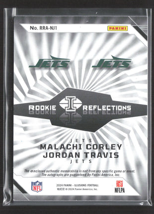 2024 Panini Illusions Reflections Patch Auto Jordan Travis Malachi Corley /99