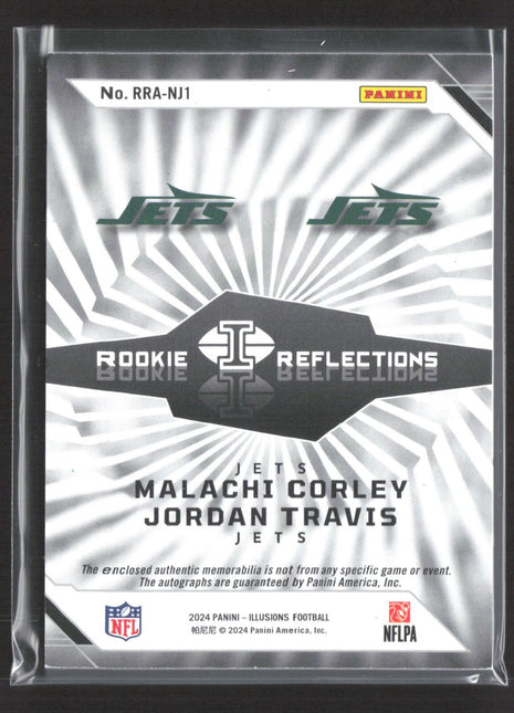 2024 Panini Illusions Reflections Patch Auto Jordan Travis Malachi Corley /99