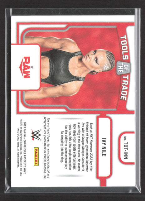 2023 Panini Absolute Tools of the Trade Ivy Nile Relic Auto /99 #TOT-INN