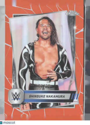 2025 Topps Chrome WWE - Shinsuke Nakamura #51 Refractor Orange /25