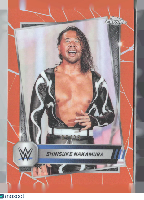 2025 Topps Chrome WWE - Shinsuke Nakamura #51 Refractor Orange /25