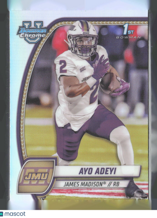 2024 Bowman University Chrome Ayo Adeyi 1st Refractor #18