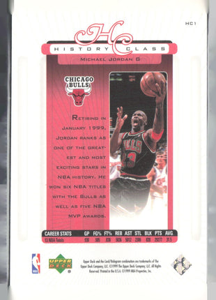 1999-00 Upper Deck - History Class Michael Jordan #HC1