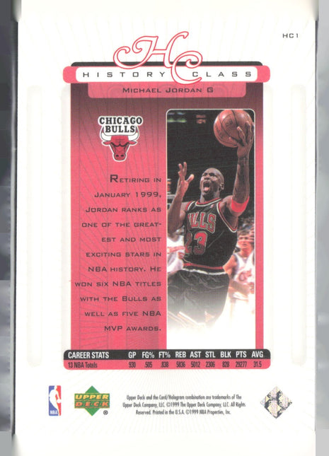 1999-00 Upper Deck - History Class Michael Jordan #HC1