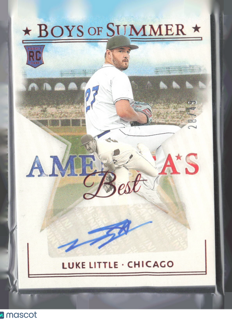 2024 Panini Boys of Summer - America's Best Auto Luke Little #AME-LL Red /49
