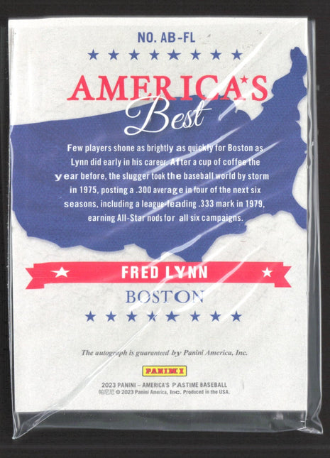 2024 Panini Boys of Summer America's Best Signatures Fred Lynn #AME-FL /100 Auto