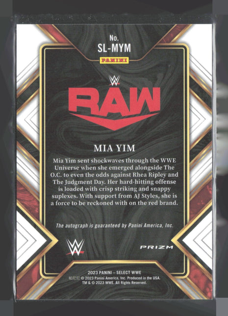 2023 Panini Select WWE - Signature Selections Mia Yim #SL-MYM Auto