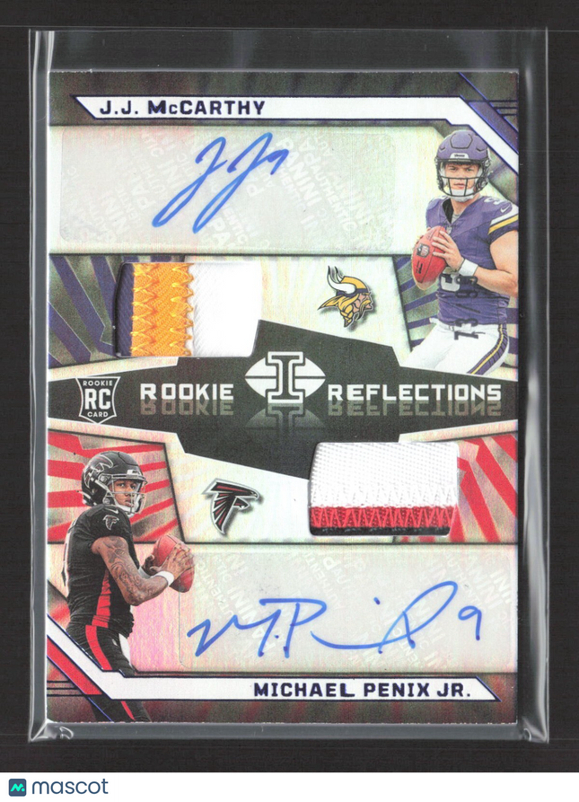 2024 Illusions Rc Reflections Patch Auto JJ McCarthy Michael Penix #RRA-QB /99