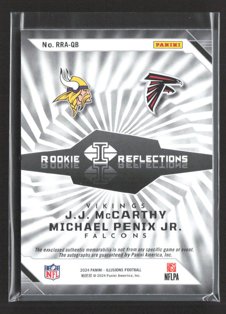 2024 Illusions Rc Reflections Patch Auto JJ McCarthy Michael Penix #RRA-QB /99